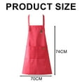 thumbnail image 2 of 2 piezas de delantal nuevo de poliéster para mujer, de verano, fino, impermeable y a prueba de aceite, mono de cocina con cintura, 2 of 5