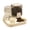 Beige, variant on YIFAEUX Automatic Pet Feeder Cat Feeder with Water Dispenser 2-in-1 Large Capacity Self Feeding Device for Small Medium Dog Puppy Kitten