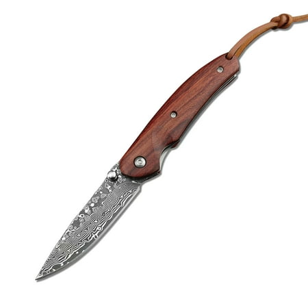 6.5-inch Damascus Folding Pocket Knife