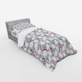 thumbnail image 3 of Floral Duvet Cover Set, Nostalgic Floristry Art Arrangement with Hydrangea Blossoms Graceful Nature Theme, Bedding Set with Shams and Fitted Sheet, 3 Sizes, by Ambesonne, 3 of 3