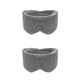 thumbnail image 4 of Vogacara Parche de ojo para dormir Longitud portátil Ajustable Plegable Flexible Blinder Dormitorio Viajar Camping Eyeshade Negro Gris 2piezas, 4 of 6