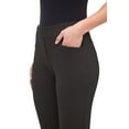 thumbnail image 4 of Rekkuna Women's Pull-On Silky Soft Gutsy Knit Dressy Office Yoga Bootcut Pant (Medium, Black), 4 of 7