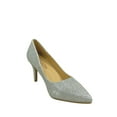 thumbnail image 3 of Coen-s Women's Fashion Comfort Pointed Toe Low Heel Pump Dress Shoes ( Silver, 8.5), 3 of 3