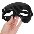 thumbnail image 4 of Face Covering Half Face Mask PVC Black Collision Proof 1Set, 4 of 5
