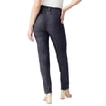thumbnail image 3 of Roaman's Women's Plus Size Petite Plus Size 24/7 Stretch Straight Leg Jean, 3 of 6
