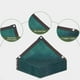 thumbnail image 4 of Vela de sombra solar rectangular 95% protección UV - Toldo exterior verde oscuro HDPE para patio, piscina y jardín, 4 of 5