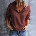 thumbnail image 2 of Fesfesfes Women Flannel Shirt Fashion Fleece Long Sleeve Fall And Winter Shirt Blouse Shirts Sale Clearance, 2 of 5