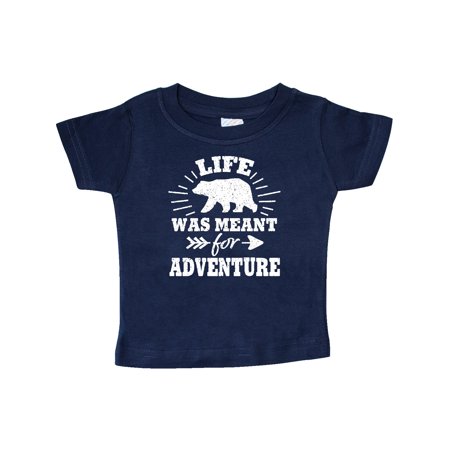 

Inktastic Bear Silhouette Life Was Meant for Adventure with Arrow Gift Baby Boy or Baby Girl T-Shirt