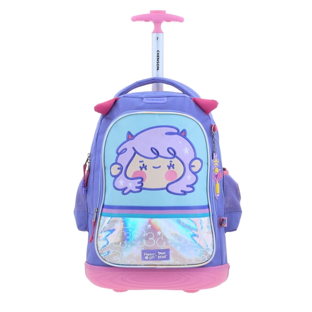 Mochila Chenson Con Ruedas Y Luces Led Vania Bachur Escolar Primaria VB70471-U MALVA