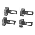 thumbnail image 3 of unids/set cinturón de seguridad de asiento de coche hebillas de tope cancelador de alarma fibra de carbono aleación de aluminio Universal, 3 of 5