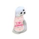 thumbnail image 4 of 1pc Valentine's Day Black & White Striped Cute Cartoon Printed Pet Dog Vest For Spring/Summer, Suitable For Small Dogs And Cats, 4 of 4