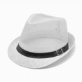thumbnail image 4 of Paiwinds Men's Straw Fedora Summer Sun Hat Breathable Woven Beach Hat with Adjustable Strap for Travel Outdoor Casual Daily Wear, 4 of 7