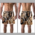 thumbnail image 3 of luoweisi Men's Beach Shorts Quick Dry Swim Trunks with Mesh Lining Dachshund L, 3 of 5