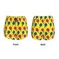 thumbnail image 3 of KLL Colorful Ping Pong Pattern Shorts Women,Athletic Shorts High Waisted Running Shorts Pocket Sporty Short Gym Elastic Workout Shorts-Medium, 3 of 7