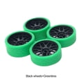 thumbnail image 3 of Baohd 4x 26.5mm Racing Tire Metal Wheel Rim For 1/28 Wltoys K969 K979 K989 Metal Upgraded Color black+green, 3 of 6