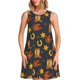 thumbnail image 1 of Balery Wild West Golden Horseshoe Vestidos de verano para mujer con estampado: vestido holgado sin mangas, vestido playero informal y cómodo para días calurosos., 1 of 7