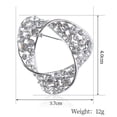 thumbnail image 1 of unbranded 1Ud Pasador Plateado Para Bufanda Con Rhinestone Resistente Ideal Para Regalos Y Uso Diario, 1 of 8