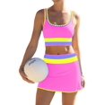thumbnail image 1 of Set de bikini Popvil con cintura alta y falda 2026, 1 of 6