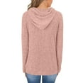 thumbnail image 5 of Besolor Women's Sweaters Hoodies Long Sleeve Casual Hooded Sweatshirts Pullover Tops Fall Winter Clothes, 5 of 8
