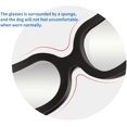 thumbnail image 4 of Lunettes de Soleil pour Chien Petites Lunettes de Chien Doggles Lunettes de Chien pour les Petits Chiens Protection UV Imperméable à l'Eau Réglable Bande (Argent), 4 of 6