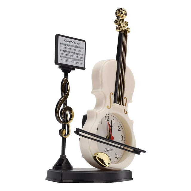 Violin Alarm Clock, High Hardness Durable Unique Beautiful Practical Alarm, For Kids Or Music Lovers