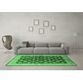 thumbnail image 3 of Ahgly Company Indoor Rectangle Oriental Emerald Green Industrial Area Rugs, 4' x 6', 3 of 4