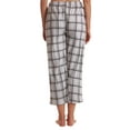 thumbnail image 3 of Just Love 100% Cotton Women's Capri Pajama Pants Sleepwear - Comfortable and Stylish (Grey Plaid, Medium), 3 of 3