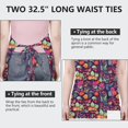 thumbnail image 6 of Pioneer Flower Floral Print Pattern Apron-Garden Aprons for Women with Pockets-Cotton Linen Waterproof Kitchen Cooking Gardening Aprons Adjustable for Kitchen,Cooking,BBQ and Salon 33x27 Inch, 6 of 7