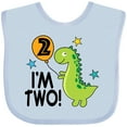 thumbnail image 3 of Inktastic 2nd Birthday Dinosaur 2 Year Old Boy Boys or Girls Baby Bib, 3 of 4