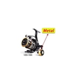 thumbnail image 3 of All Metal Fishing Reel 5.2:1 Metal Reel Cup15Kg Max Drag Power Spinning Wheel Fishing Coil Shallow Spool ,Rigid Aluminum Skeletal Frame, 3 of 5
