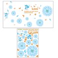 thumbnail image 1 of Flower Wall Sticker Creative Adhesive Letter Flower Wall Decal Wall Art Sticker, 1 of 10