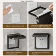 thumbnail image 5 of Bathroom Outlet Shelf, Wall Outlet Shelf, Wall Mounted Outlet Shelf Space-Saving Wall Shelf, Outlet Shelf Wall Holder,Vertical Decorative Wall Holder Home Extender Decor For Routers, Bathroom 2PC, 5 of 18