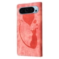 thumbnail image 4 of Allytechgroup Google Pixel 9 Pro Case Wallet, Cute Cat Heart Stylish PU Leather Flip Cover Stand Magnetic Closure Bumper Shockproof Phone Case for Google Pixel 9 Pro, Pink, 4 of 10