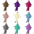 thumbnail image 2 of Oaktree Autumn Muslims Girls Dress Milk Silk Batwing Tube Skirt Set Long Dress, 2 of 2