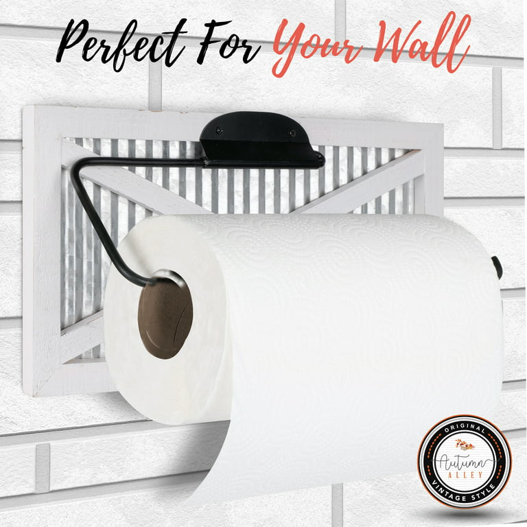 Vertical Industrial Paper Towel Holder, Kitchen Decor, Farmhouse Paper Towel  Wall Mounted Holder, Rustic Towel Dispenser. Hand Towel Holder 