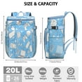 thumbnail image 3 of Camping Cooler Backpack Cans,Cooler Bag Insulated Leak Proof Travel Cooler Bag Waterproof Lunch Picnic Beach Work Trip Thermal Bag Drink Beverage Beer Bag Cooler Game Play, 3 of 6