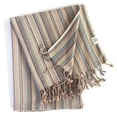 thumbnail image 2 of Hilana Upcycled Cotton Casablanca Sustainable Striped Turkish Towel / Blanket, 2 of 6