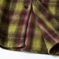 thumbnail image 6 of Fznquz Mens Button Up Shirt Green Plaid Flannel Shirts Pocket Button Down Long Sleeve Big and Tall Men Clothes, 6 of 8