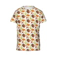 thumbnail image 4 of Wukai Thanksgiving Turkey Youth Unisex Short Sleeve T-Shirt for Boys, Girls, Teens, and Kids-Medium, 4 of 7