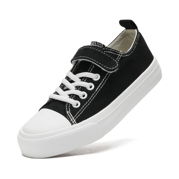 Toddler Shoes for Girls Boys Low Top Kids Canvas Sneakers Classic Adjustable Strap Casual Shoes Comfy Fashion Running Walking Sneaker Indoor Outdoor