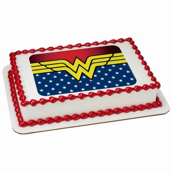 Wonder Woman Edible Icing Image for 6 inch Round Cake