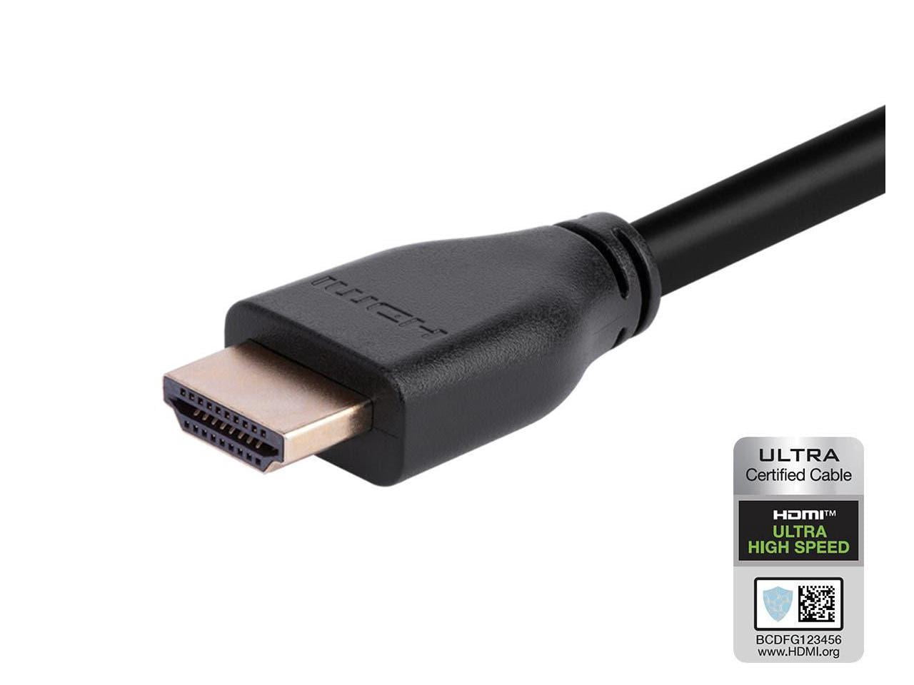 Monoprice 8K HDMI 2.1 Cable - 15 Feet - Black | Certified Ultra High Speed, 8k@60Hz, 48Gbps, Compatible With Sony PS5 / PS5 Digital Edition / Xbox Series X & Series S and More
