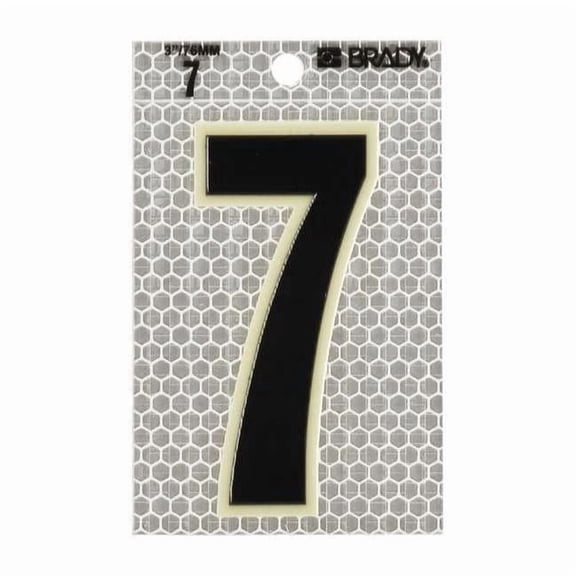 Brady Ultra Reflective Numbers,7,PK10 3010-7