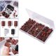 thumbnail image 5 of profesionales para lijar uñas con de brocas para uñas, para lijar uñas #80 #120 #180 brocas para uñas para manicura y pedicura - 210pcs 210 piezas marrón Macarena banda de lijado para taladro de uñas, 5 of 8