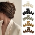 thumbnail image 2 of CSChome Pince à Cheveux en Plastique Croisée Pince à Cheveux Simple Couleur Unie Grande Queue de Cheval Pince à Cheveux Accessoires de Bain en Plastique, 2 of 7