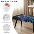 thumbnail image 6 of Whosucclay Purple Hummingbird Rose Print Dining Room Bench Covers Non-Slip Bench Chair Slipcovers Dust Proof Bench Seat Cushion Slipcovers Removable Bench Protectors for Wedding, Hotel, Party, 6 of 7