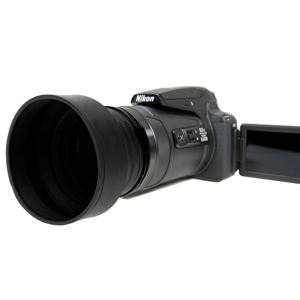 Oneindigheid Materialisme bureau Nikon COOLPIX P900 Pro Digital Lens Hood * New Model * (Rubber Collapsible  Design) (67mm) + Nw Direct Microfiber Cleaning Cloth. - Walmart.com