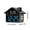 D, variant on LNOGEUPG Stylish House Shape LED Digital Alarm Clock, Black Shell Blue Digits Display Desktop Timepiece with Warm Night Lamp for Home Office Bedroom Decor