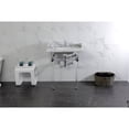 thumbnail image 2 of Kingston Brass LMS30MASQ1 Pemberton 30" Carrara Marble Console Sink with Acrylic Legs (8-Inch, 3-Hole), Carrara Marble White/Polished Chrome, 2 of 8