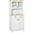 29.1" Width, variant on HOMCOM 26.8" Traditional Freestanding Kitchen Pantry Cabinet with Framed Door and Louvered Cabinet, Kitchen Buffet and Hutch Wooden Storage Sideboard with Microwave Counter, White